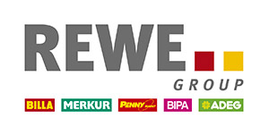 REWE Group Firmenlogo als Referenz 